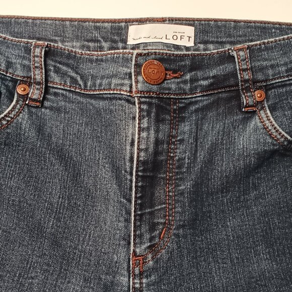Loft Jeans Size 30/10 Modern Skinny Mid Rise Medium Wash - Picture 4 of 9